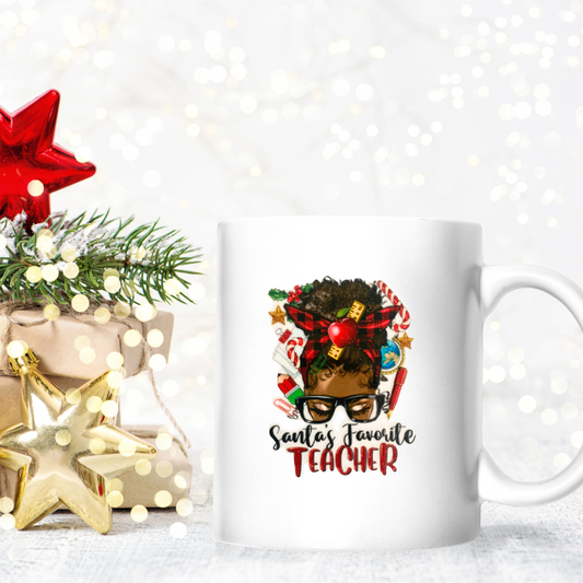 Santa's Favorite Teacher Mug