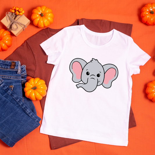 Elephant Face T- Shirt